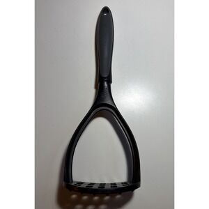 Calphalon Nylon Potato Masher Black Gray Nonstick Safe 11.75"